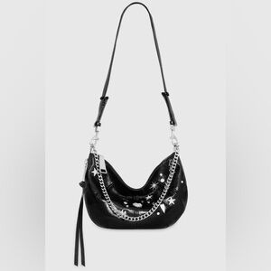 Zip Around Crossbody with Celestial Studs